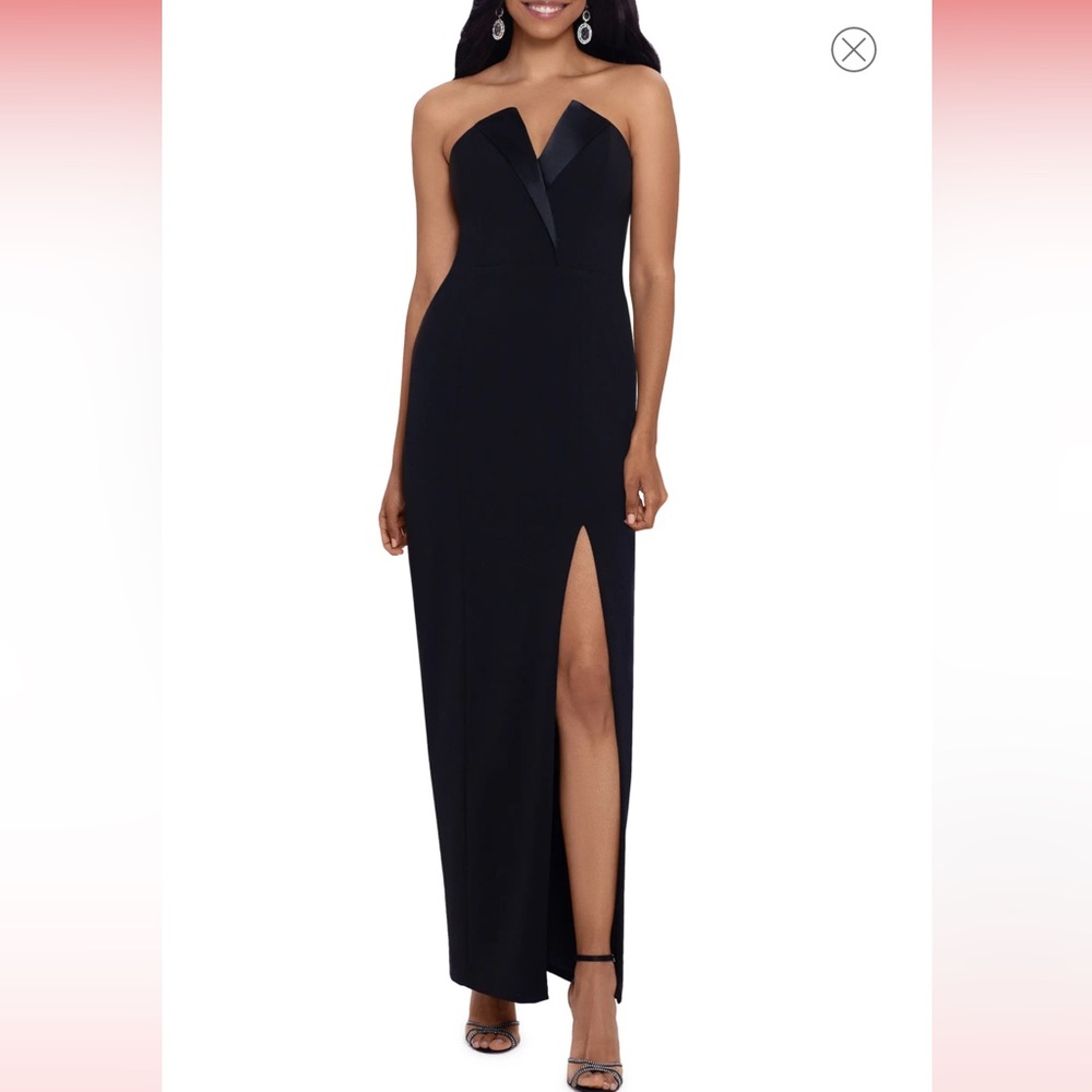 Tuxedo style formal dress